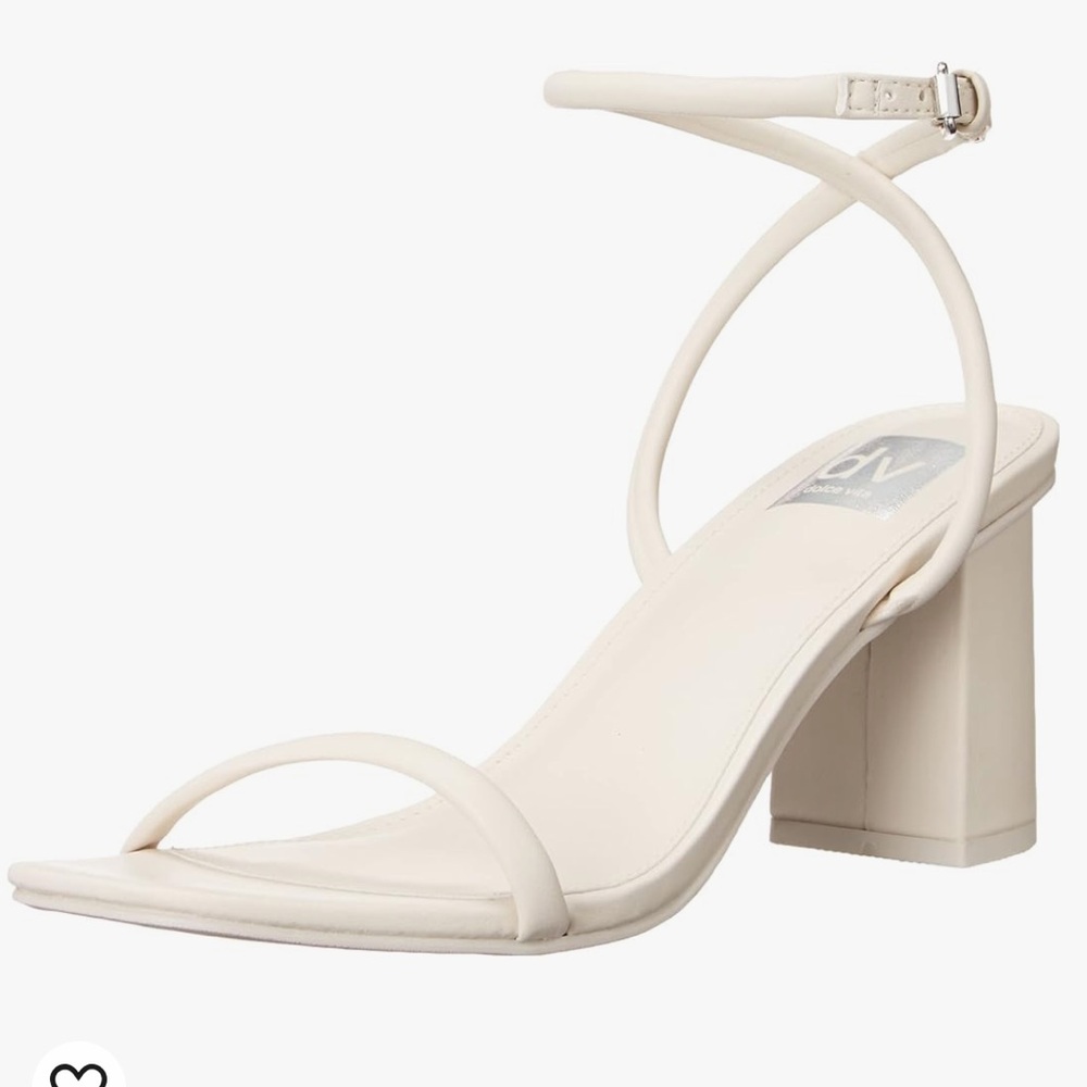 Dolce Vita Ivory Strappy Block Heel Sandals